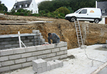 Réalisation des fondations à Saint-Aubin-le-Monial